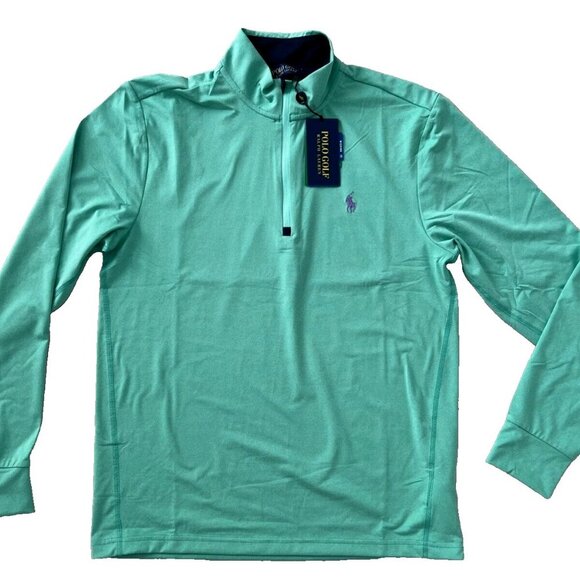 Polo Golf Ralph Lauren Half Zip Sportswear Top Green ( S )